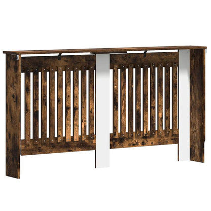 Radiatorafdekking Gerookt eiken 152 x 19 x 81,5 cm Bewerkt hout
