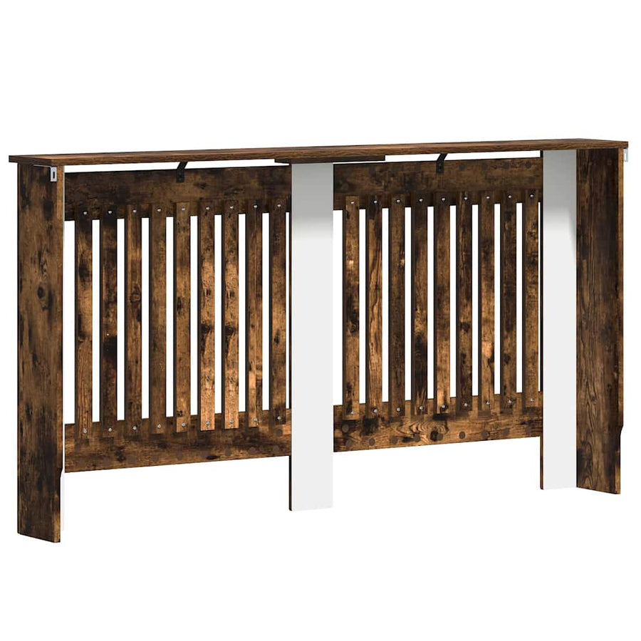 Radiatorafdekking Gerookt eiken 152 x 19 x 81,5 cm Bewerkt hout
