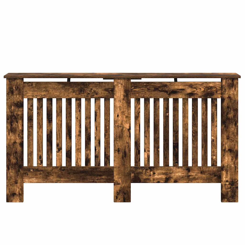 Radiatorafdekking Gerookt eiken 152 x 19 x 81,5 cm Bewerkt hout