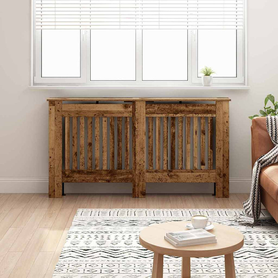 Radiatorafdekking Oud Hout 152 x 19 x 81,5 cm Bewerkt hout
