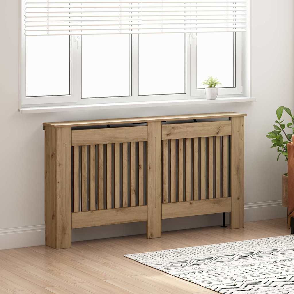 Radiatorafdekking Artisan Eiken 152 x 19 x 81,5 cm Bewerkt hout
