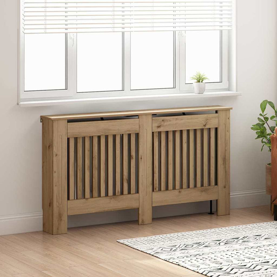 Radiatorafdekking Artisan Eiken 152 x 19 x 81,5 cm Bewerkt hout