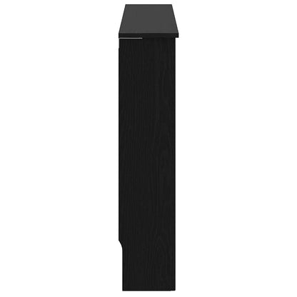 Radiatorafdekking Zwart Eiken 152 x 19 x 81,5 cm Bewerkt hout