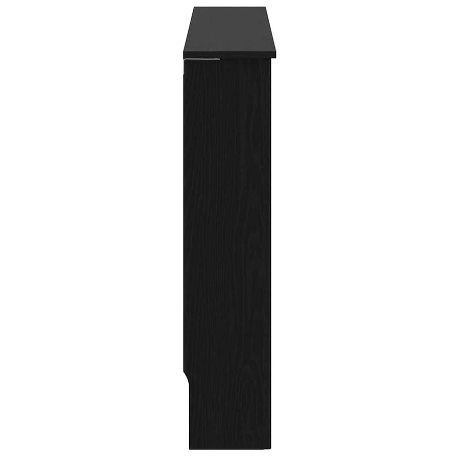 Radiatorafdekking Zwart Eiken 152 x 19 x 81,5 cm Bewerkt hout
