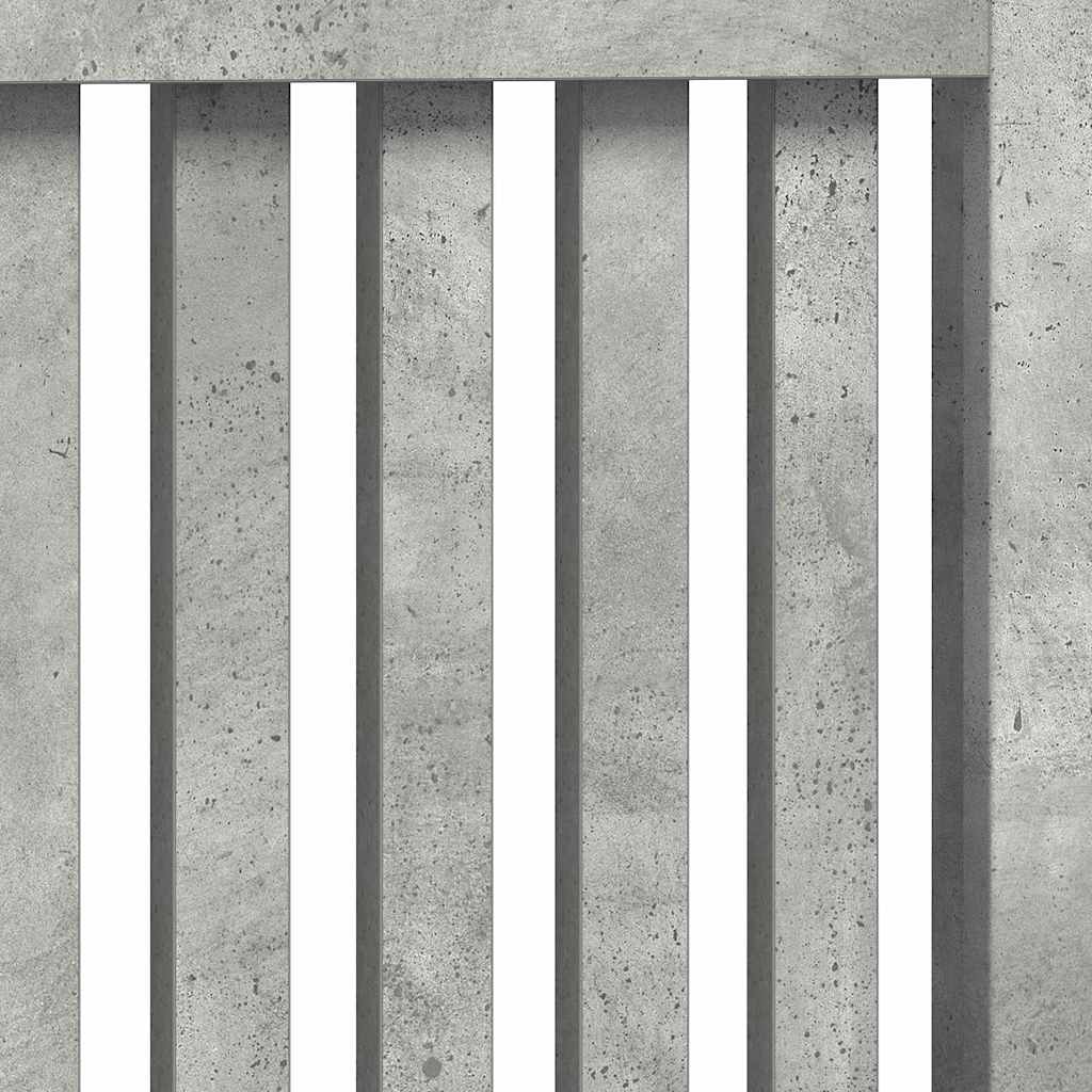 Radiatorafdekking Beton Grijs 78 x 19 x 81,5 cm Bewerkt hout