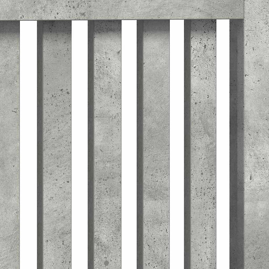 Radiatorafdekking Beton Grijs 78 x 19 x 81,5 cm Bewerkt hout