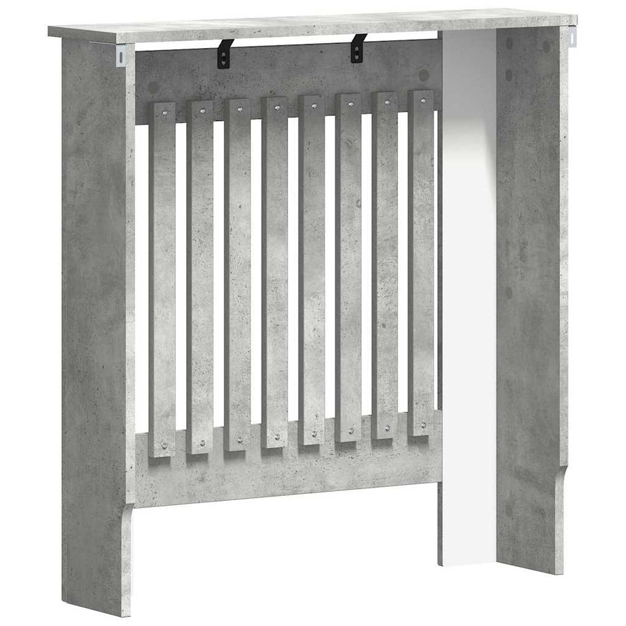Radiatorafdekking Beton Grijs 78 x 19 x 81,5 cm Bewerkt hout