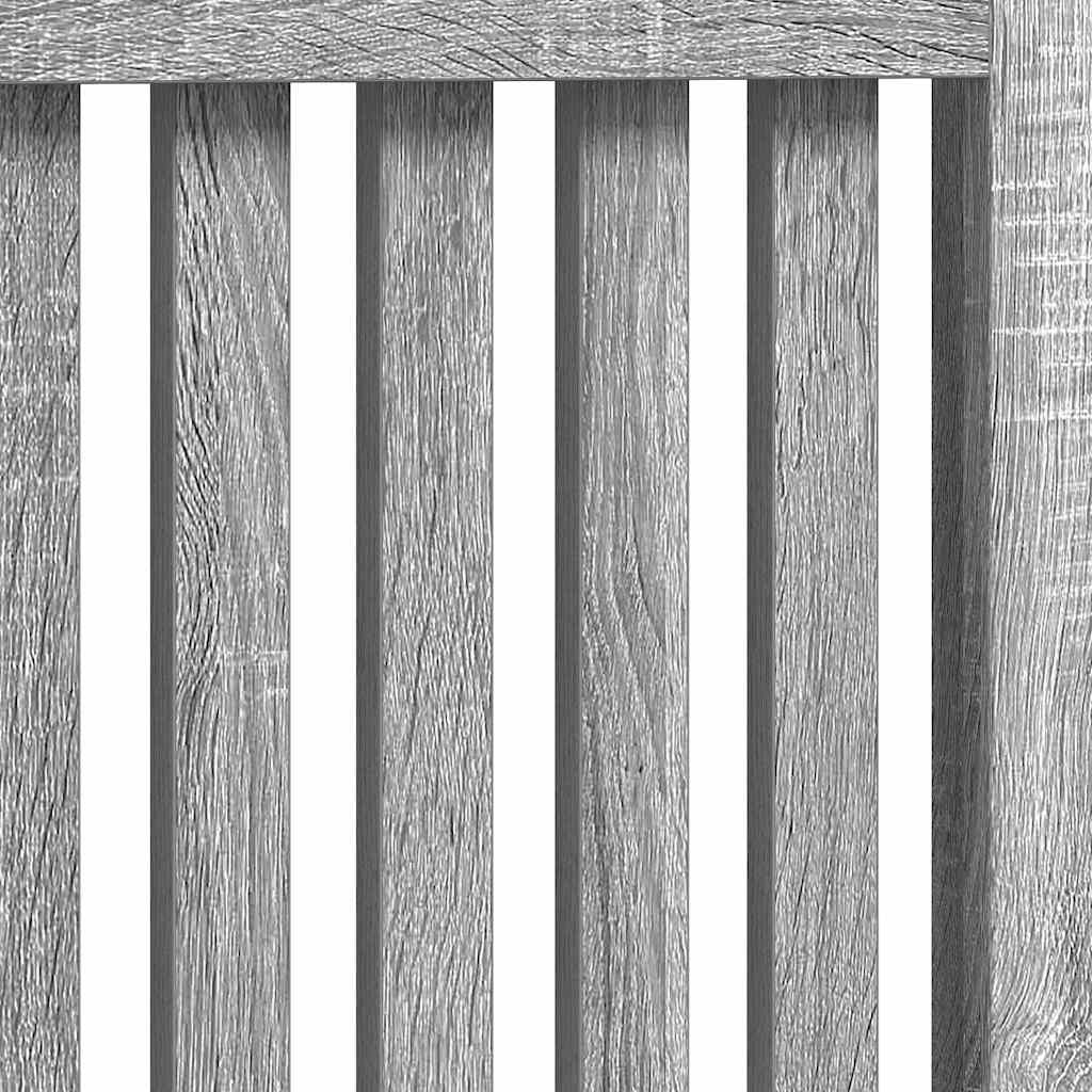 Radiatorafdekking Grijs Sonoma 78 x 19 x 81,5 cm Bewerkt hout