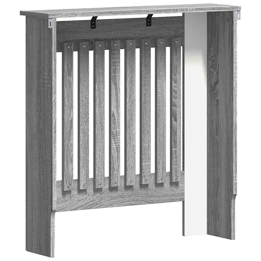 Radiatorafdekking Grijs Sonoma 78 x 19 x 81,5 cm Bewerkt hout