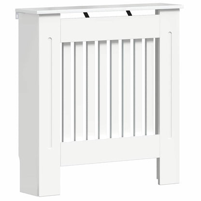 Radiatorafdekking Hoogglans wit 78 x 19 x 81,5 cm Bewerkt hout