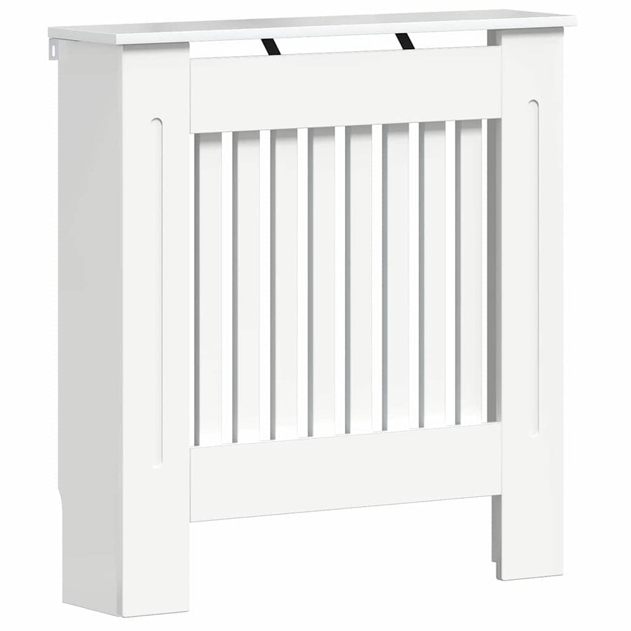 Radiatorafdekking Hoogglans wit 78 x 19 x 81,5 cm Bewerkt hout