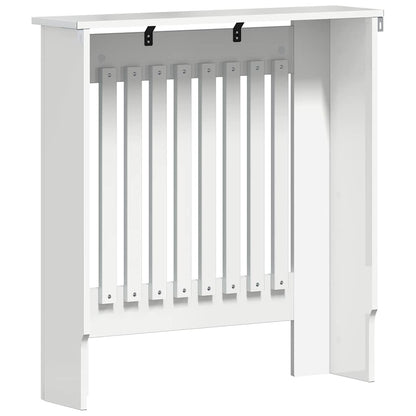Radiatorafdekking Hoogglans wit 78 x 19 x 81,5 cm Bewerkt hout