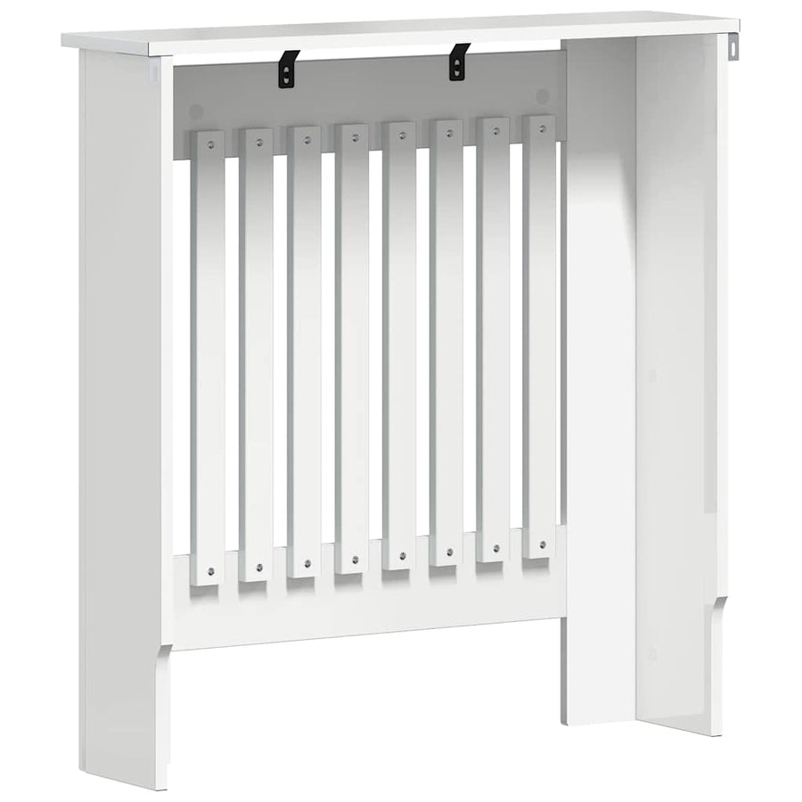 Radiatorafdekking Hoogglans wit 78 x 19 x 81,5 cm Bewerkt hout