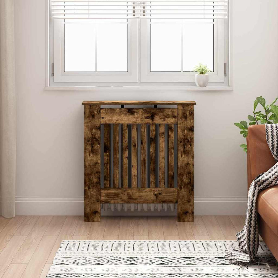 Radiatorafdekking Gerookt eiken 78 x 19 x 81,5 cm Bewerkt hout