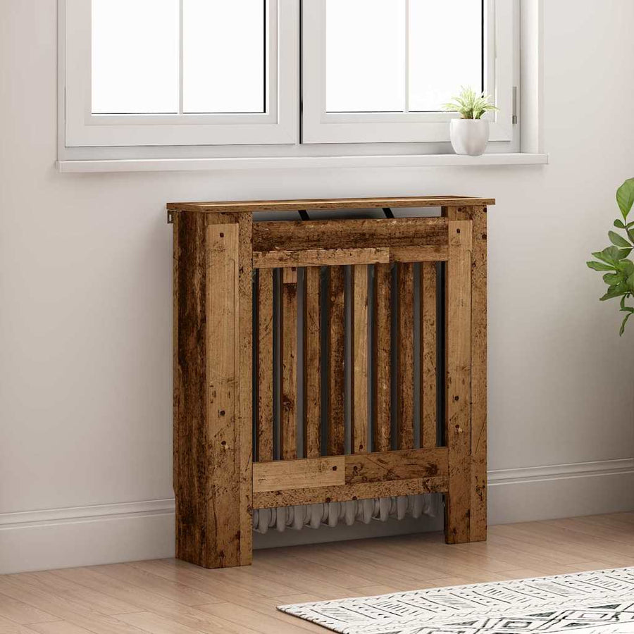 Radiatorafdekking Oud Hout 78 x 19 x 81,5 cm Bewerkt hout