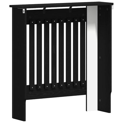 Radiatorafdekking Zwart Eiken 78 x 19 x 81,5 cm Bewerkt hout