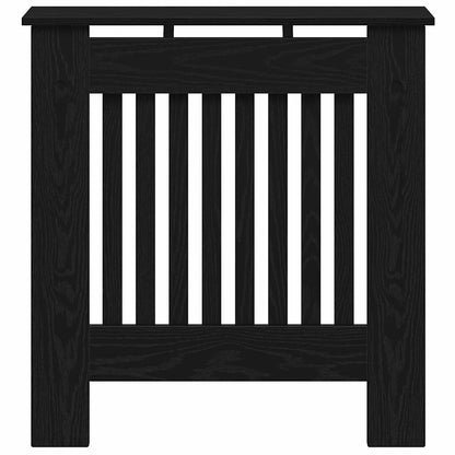 Radiatorafdekking Zwart Eiken 78 x 19 x 81,5 cm Bewerkt hout