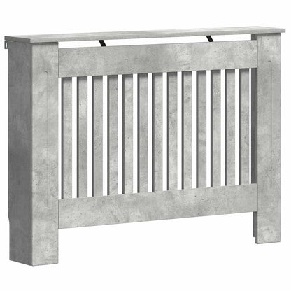 Radiatorafdekking Beton Grijs 112 x 19 x 81,5 cm Bewerkt hout