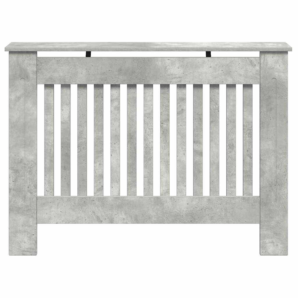 Radiatorafdekking Beton Grijs 112 x 19 x 81,5 cm Bewerkt hout