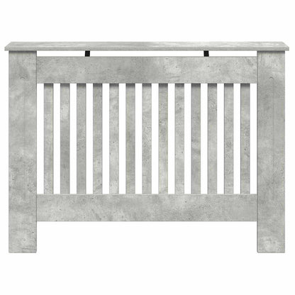 Radiatorafdekking Beton Grijs 112 x 19 x 81,5 cm Bewerkt hout