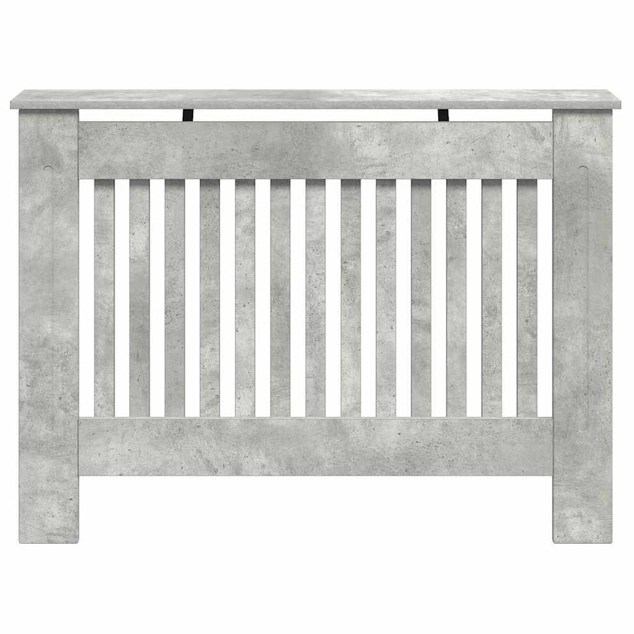 Radiatorafdekking Beton Grijs 112 x 19 x 81,5 cm Bewerkt hout