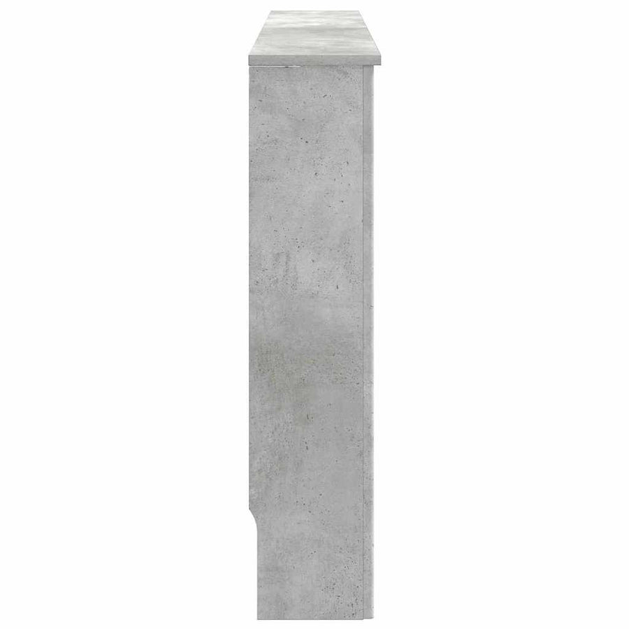 Radiatorafdekking Beton Grijs 112 x 19 x 81,5 cm Bewerkt hout