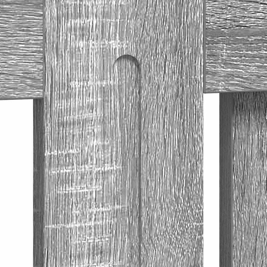 Radiatorafdekking Grijs Sonoma 112 x 19 x 81,5 cm Bewerkt hout