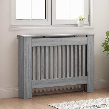 Radiatorafdekking Grijs Sonoma 112 x 19 x 81,5 cm Bewerkt hout