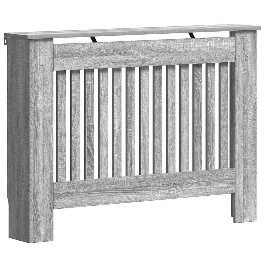 Radiatorafdekking Grijs Sonoma 112 x 19 x 81,5 cm Bewerkt hout