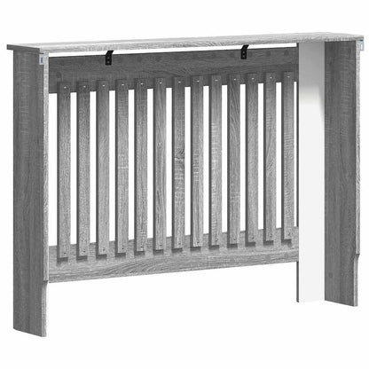 Radiatorafdekking Grijs Sonoma 112 x 19 x 81,5 cm Bewerkt hout