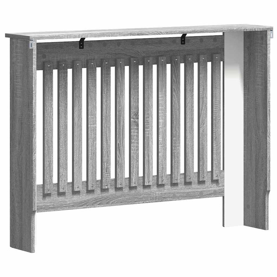 Radiatorafdekking Grijs Sonoma 112 x 19 x 81,5 cm Bewerkt hout