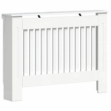 Radiatorafdekking Hoogglans wit 112 x 19 x 81,5 cm Bewerkt hout