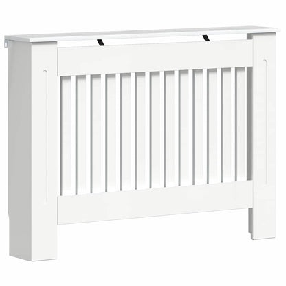 Radiatorafdekking Hoogglans wit 112 x 19 x 81,5 cm Bewerkt hout