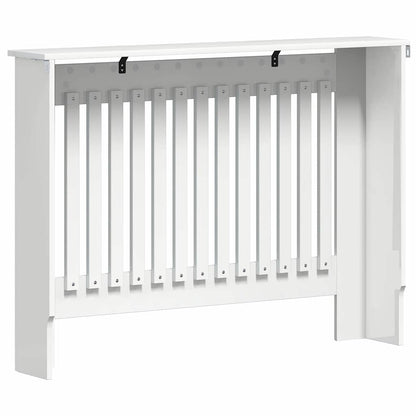 Radiatorafdekking Hoogglans wit 112 x 19 x 81,5 cm Bewerkt hout