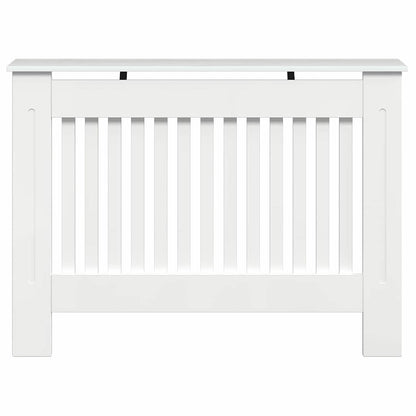 Radiatorafdekking Hoogglans wit 112 x 19 x 81,5 cm Bewerkt hout