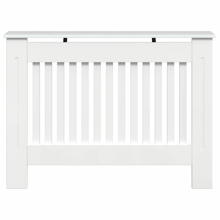 Radiatorafdekking Hoogglans wit 112 x 19 x 81,5 cm Bewerkt hout