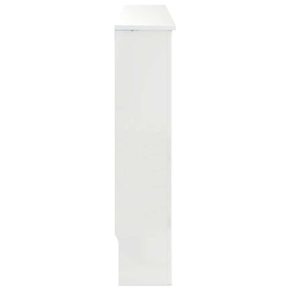 Radiatorafdekking Hoogglans wit 112 x 19 x 81,5 cm Bewerkt hout