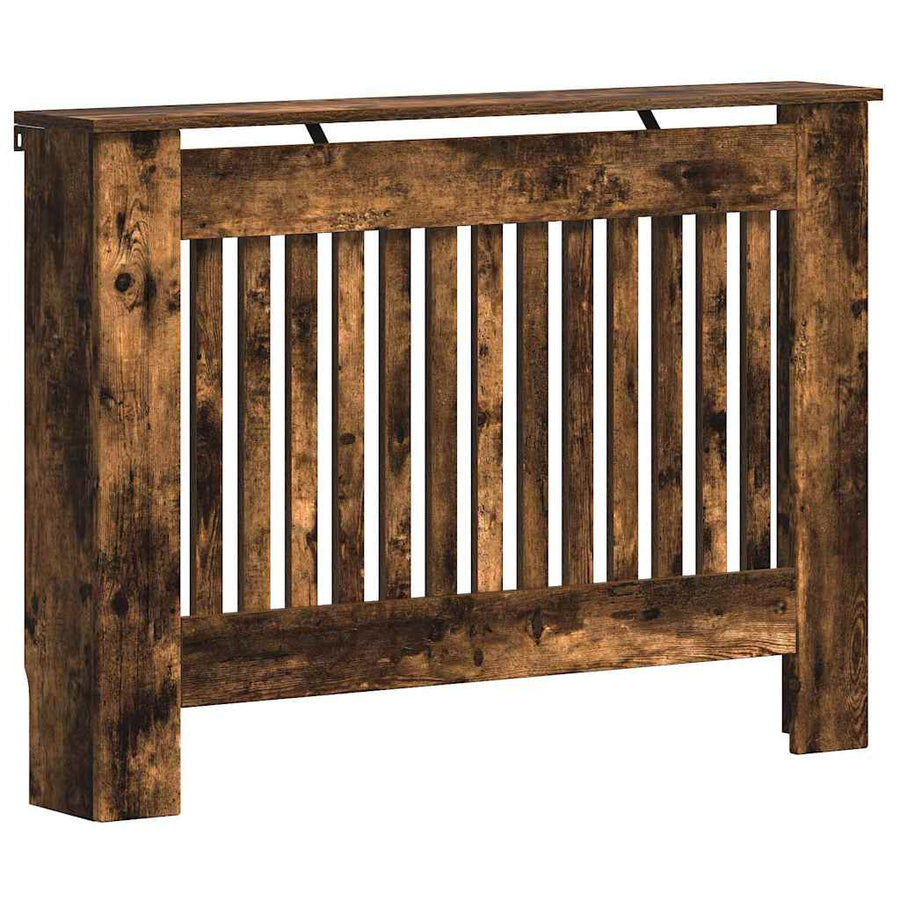 Radiatorafdekking Gerookt eiken 112 x 19 x 81,5 cm Bewerkt hout