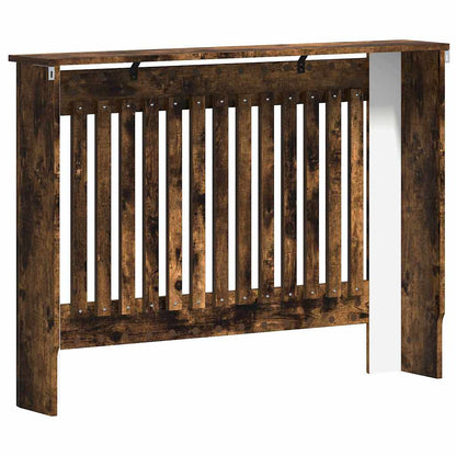 Radiatorafdekking Gerookt eiken 112 x 19 x 81,5 cm Bewerkt hout