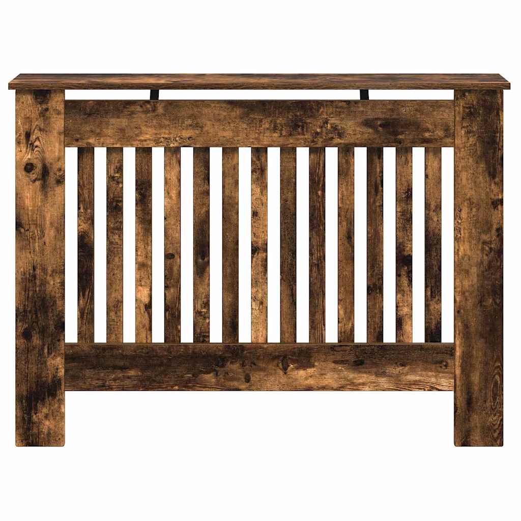 Radiatorafdekking Gerookt eiken 112 x 19 x 81,5 cm Bewerkt hout