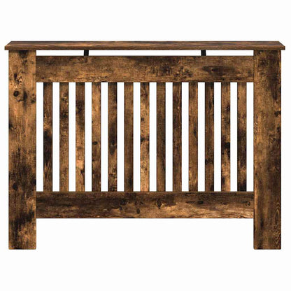 Radiatorafdekking Gerookt eiken 112 x 19 x 81,5 cm Bewerkt hout