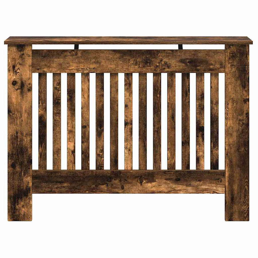 Radiatorafdekking Gerookt eiken 112 x 19 x 81,5 cm Bewerkt hout