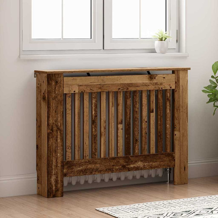 Radiatorafdekking Oud Hout 112 x 19 x 81,5 cm Bewerkt hout