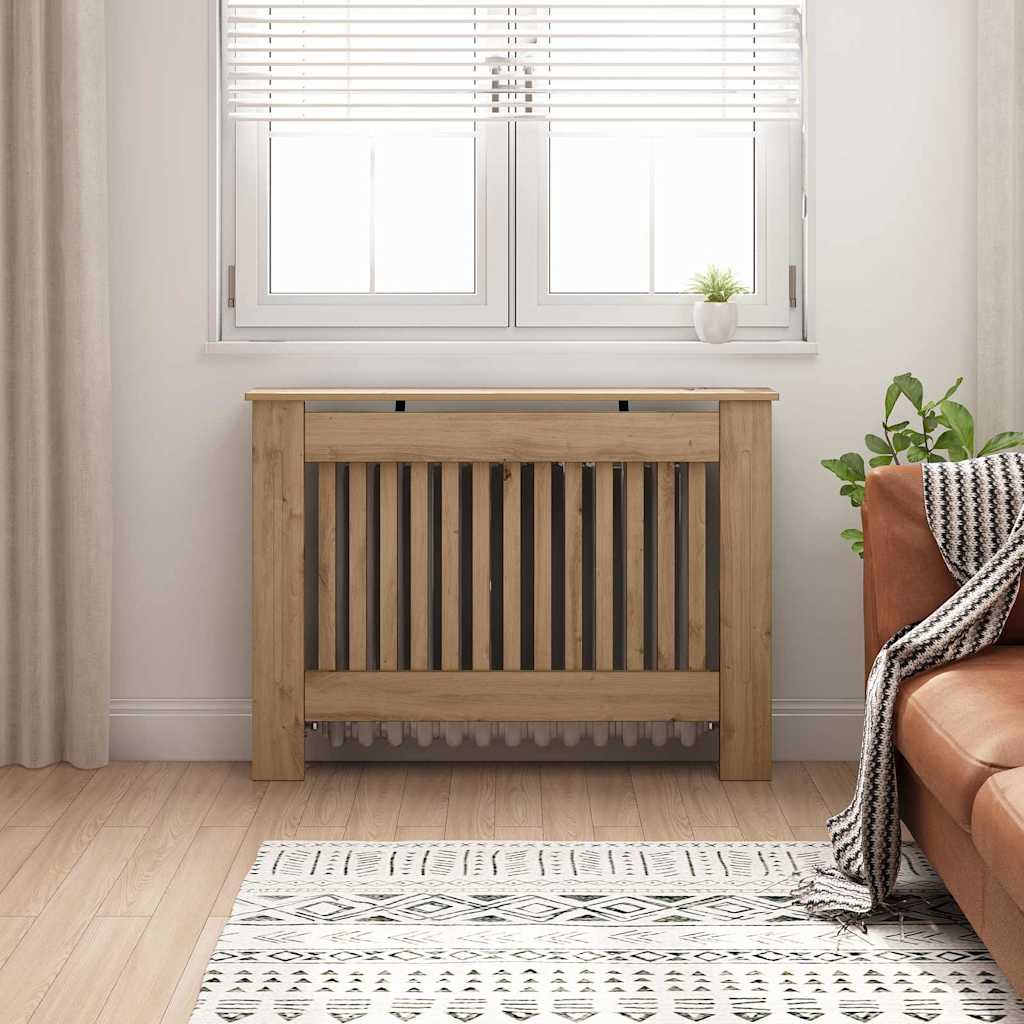 Radiatorafdekking Artisan Eiken 112 x 19 x 81,5 cm Bewerkt hout