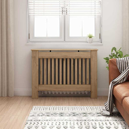 Radiatorafdekking Artisan Eiken 112 x 19 x 81,5 cm Bewerkt hout