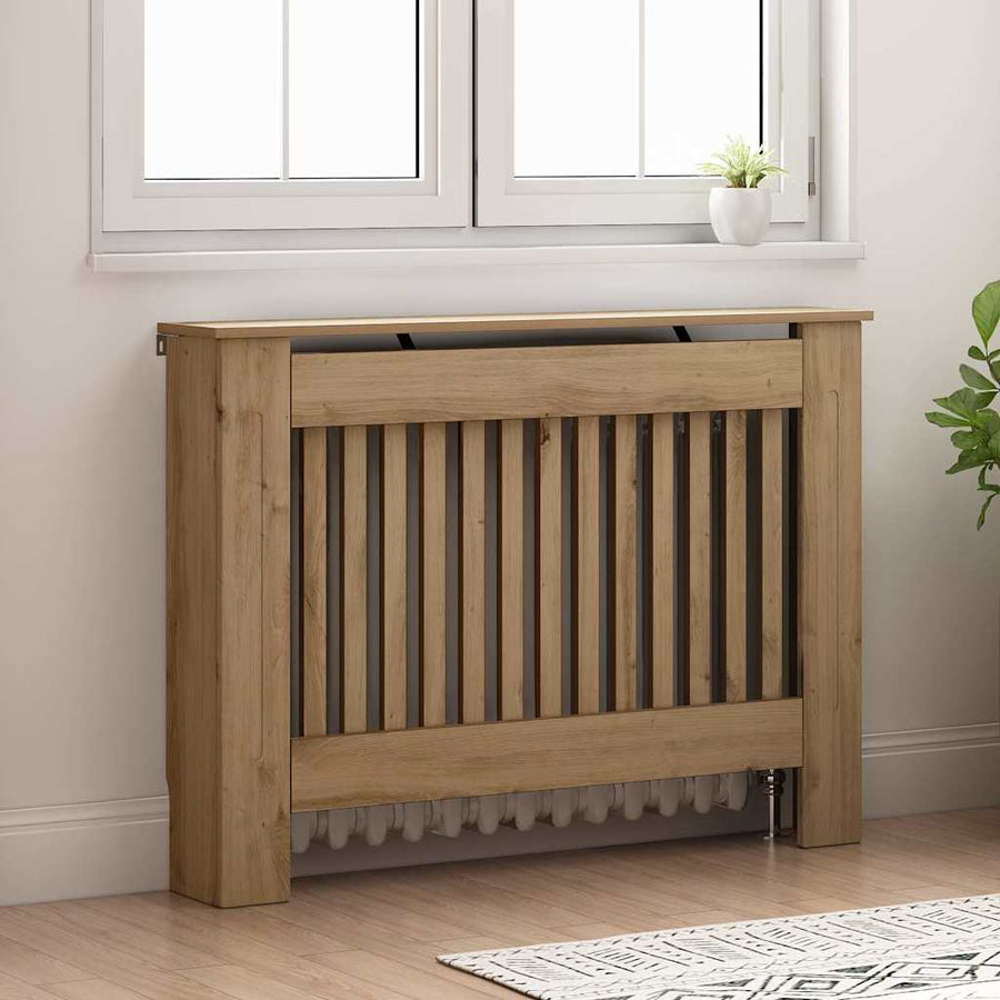 Radiatorafdekking Artisan Eiken 112 x 19 x 81,5 cm Bewerkt hout