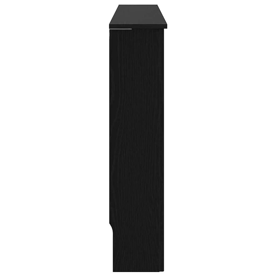 Radiatorafdekking Zwart Eiken 112 x 19 x 81,5 cm Bewerkt hout