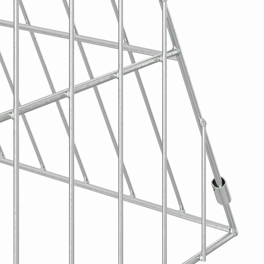 Konijnenkooi Zilver 650 x 55 x 55 cm Gegalvaniseerd staal