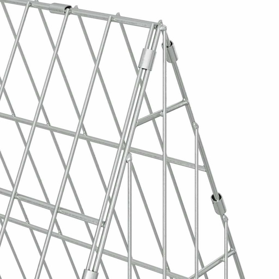 Konijnenkooi Zilver 650 x 55 x 55 cm Gegalvaniseerd staal