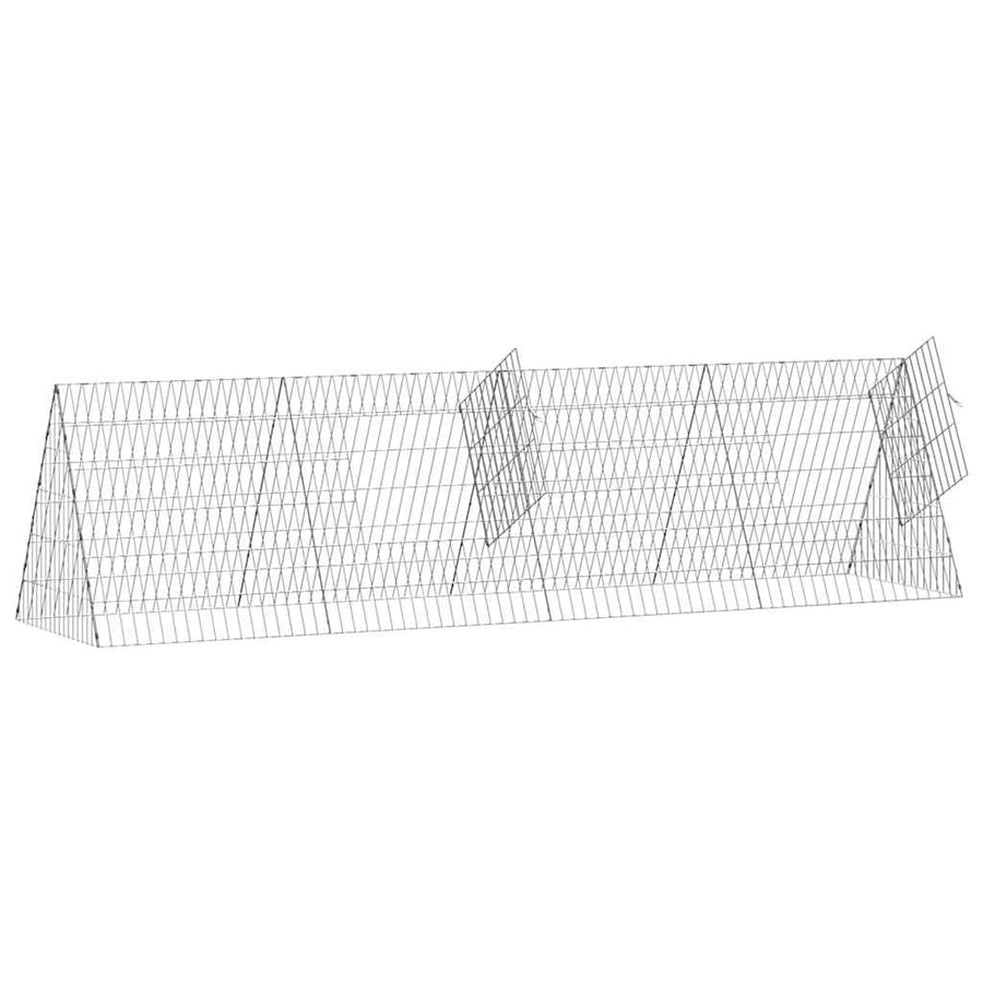 Konijnenkooi Zilver 650 x 55 x 55 cm Gegalvaniseerd staal